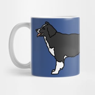 border collie pocket tee Mug